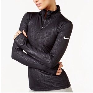 Nike black snakeskin fleece